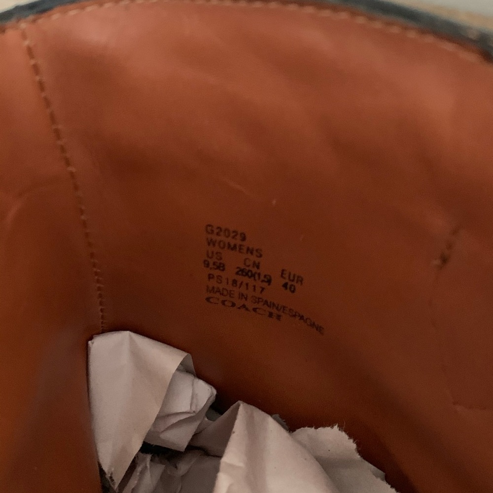 NWOT Coach Western Black Bootie - Picture 9 of 11